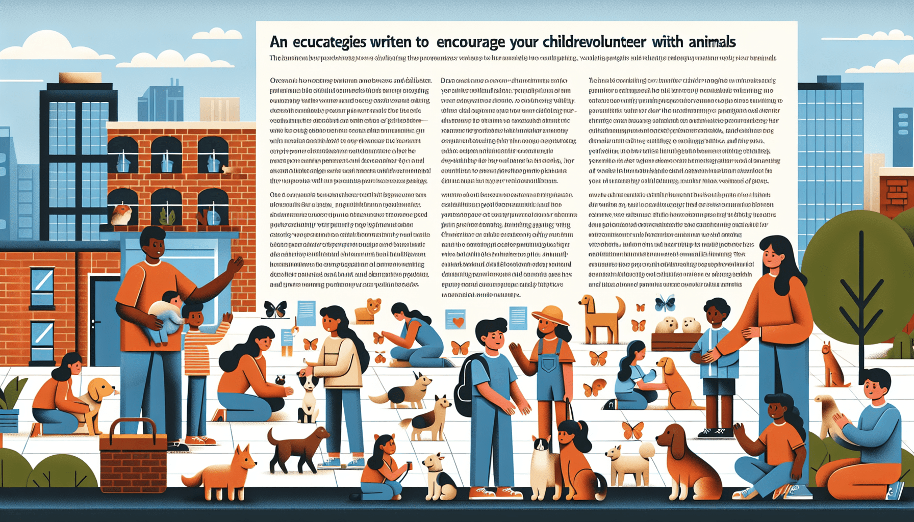 how to encourage kids to volunteer with animals 1
