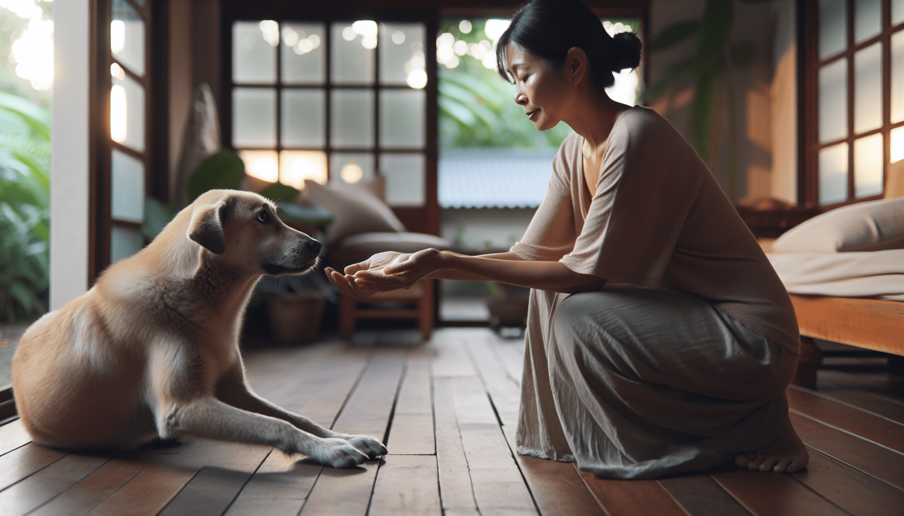 building trust with an abused rescue animal