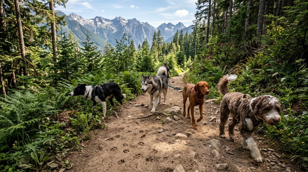 active breeds for hiking