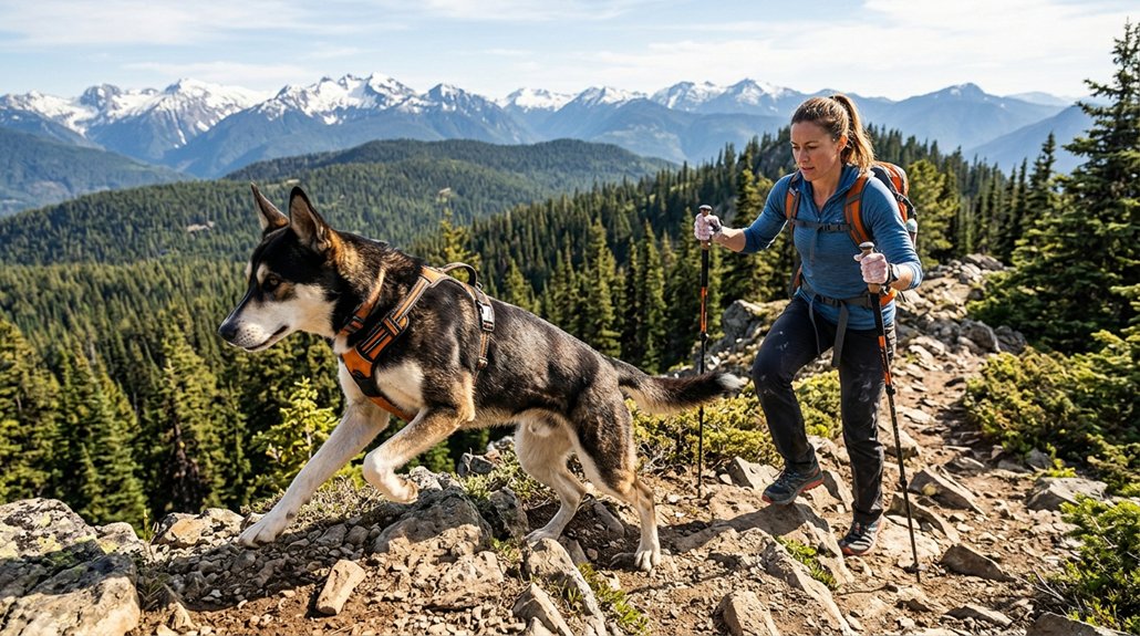 active hiking companion dogs