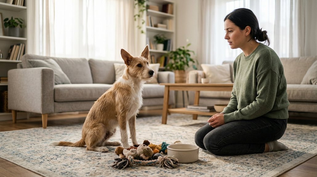 adopted dog s stress management