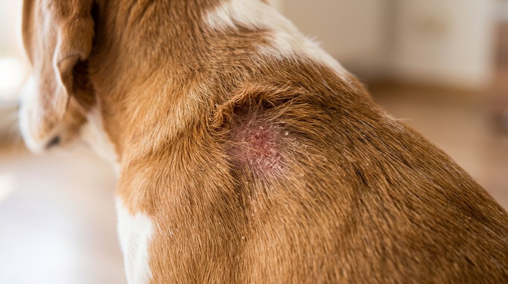 allergies causing dog skin issues