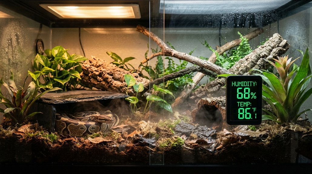 ball python habitat requirements