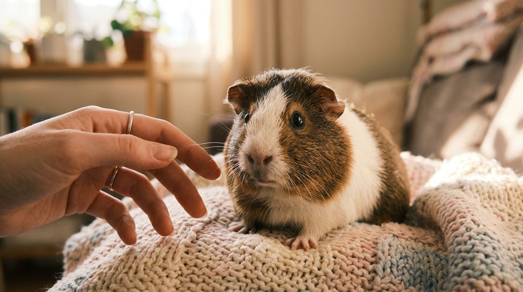 building trust with guinea pigs