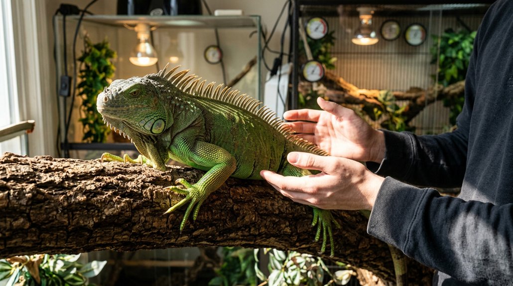 building trust with iguanas