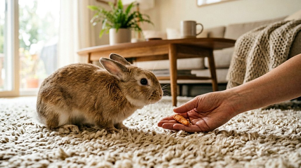 building trust with rabbits