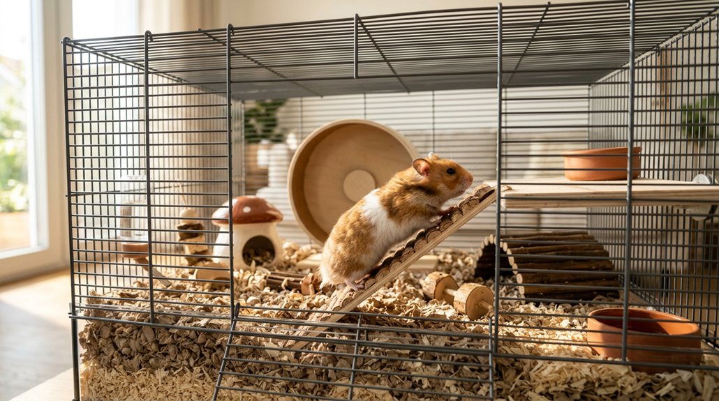 cage size impacts hamster well being