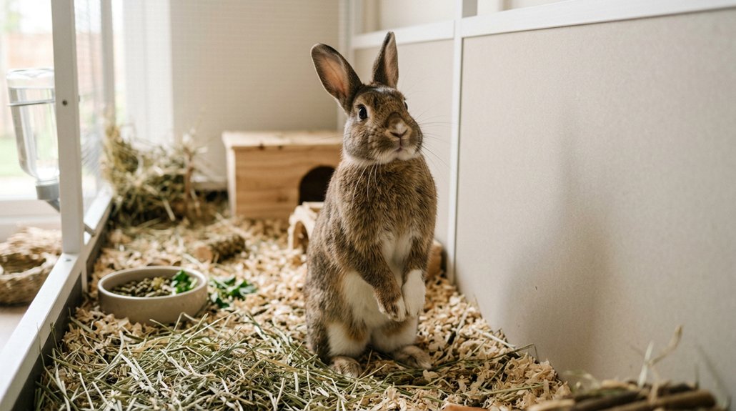 cage size impacts rabbit well being