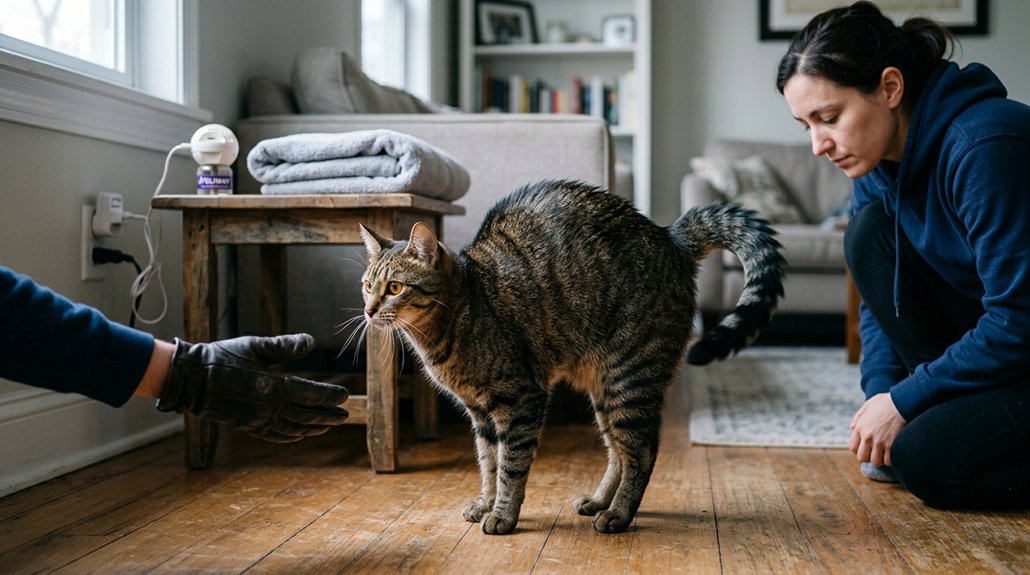 calm aggressive cat techniques