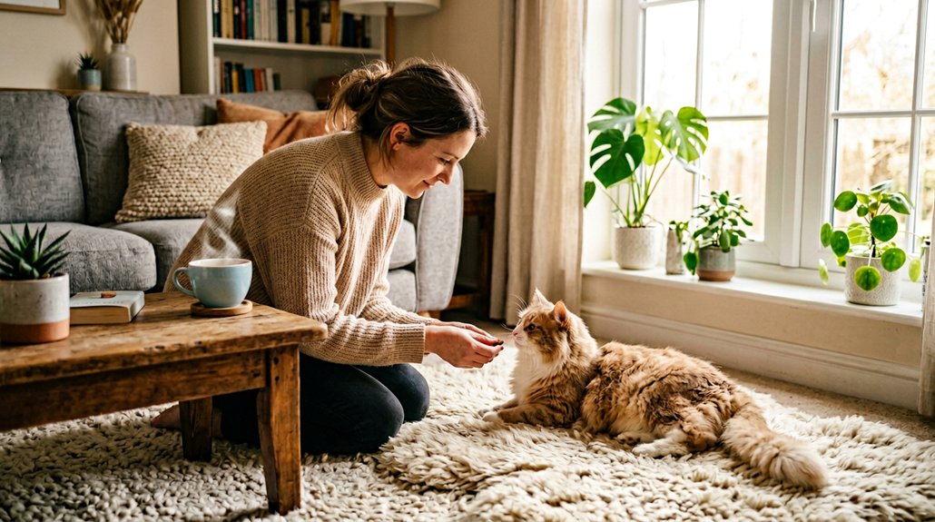 calm environment for cats