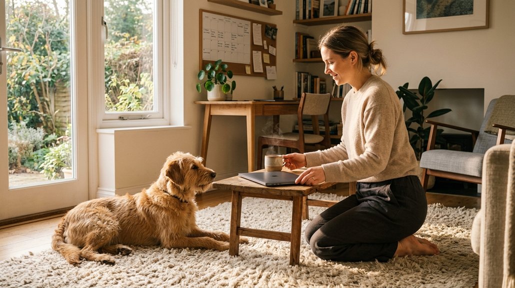 calm happy dog routine