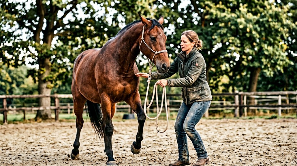 calm horses through positive reinforcement