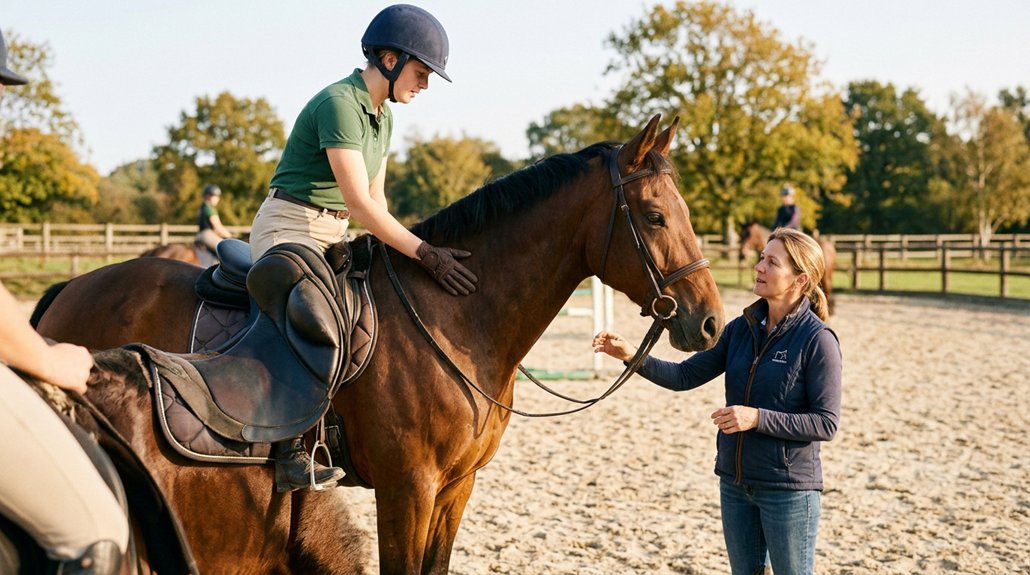 calm mature well trained horse