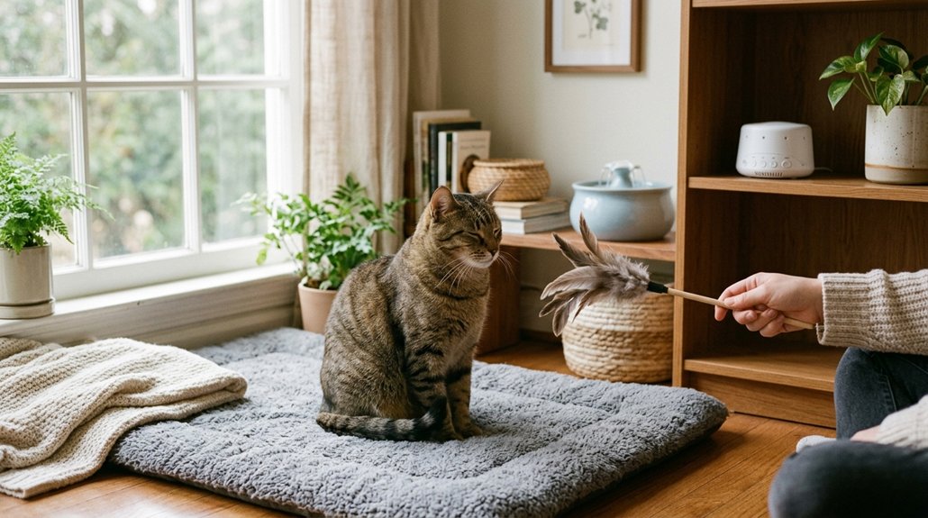 calm your anxious feline