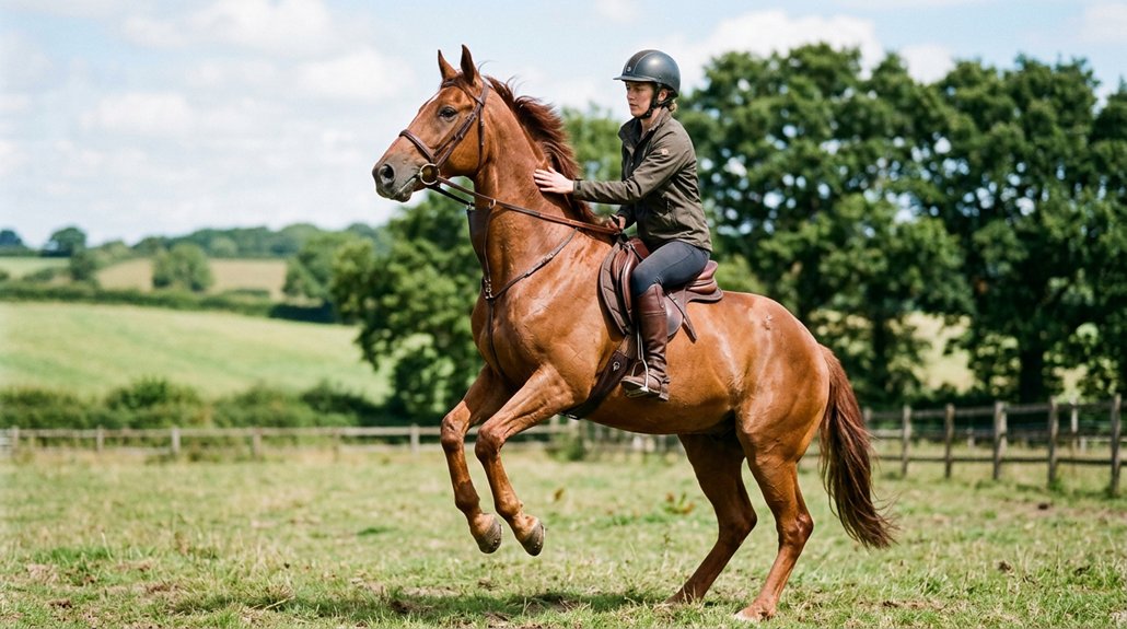 calm your startled horse
