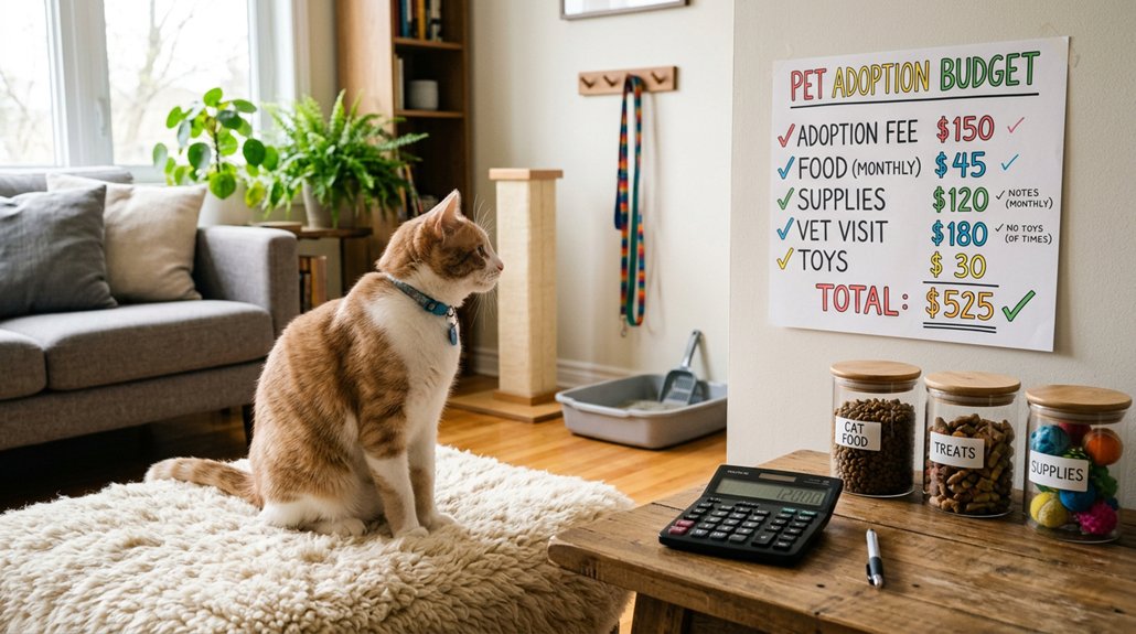 cat adoption cost overview