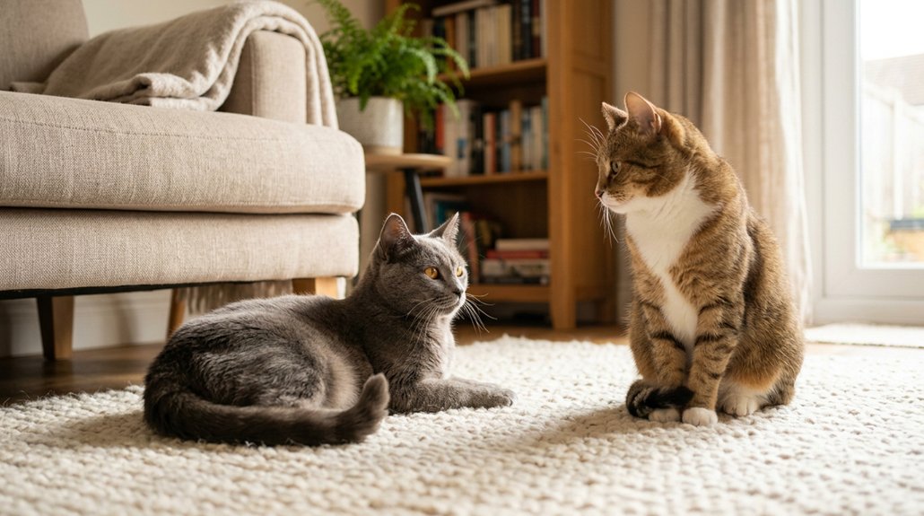 cat bonding behaviors observed