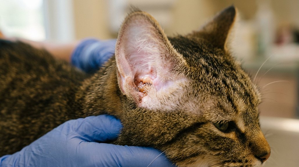 cat ear infection symptoms