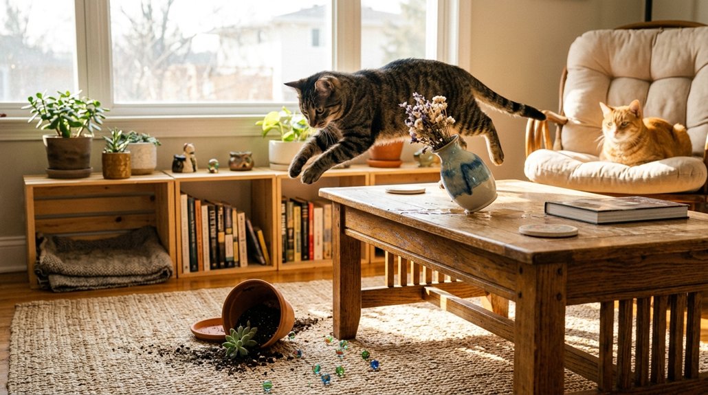 cat engaging climbing structures
