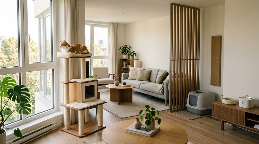 cat friendly apartment essentials