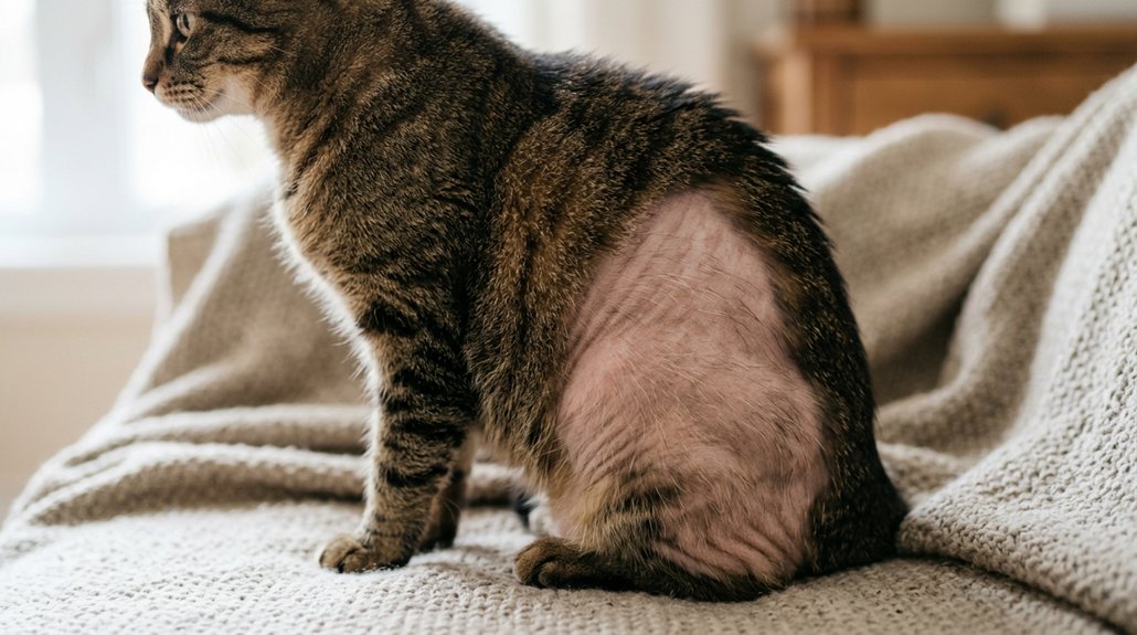 cat fur loss condition