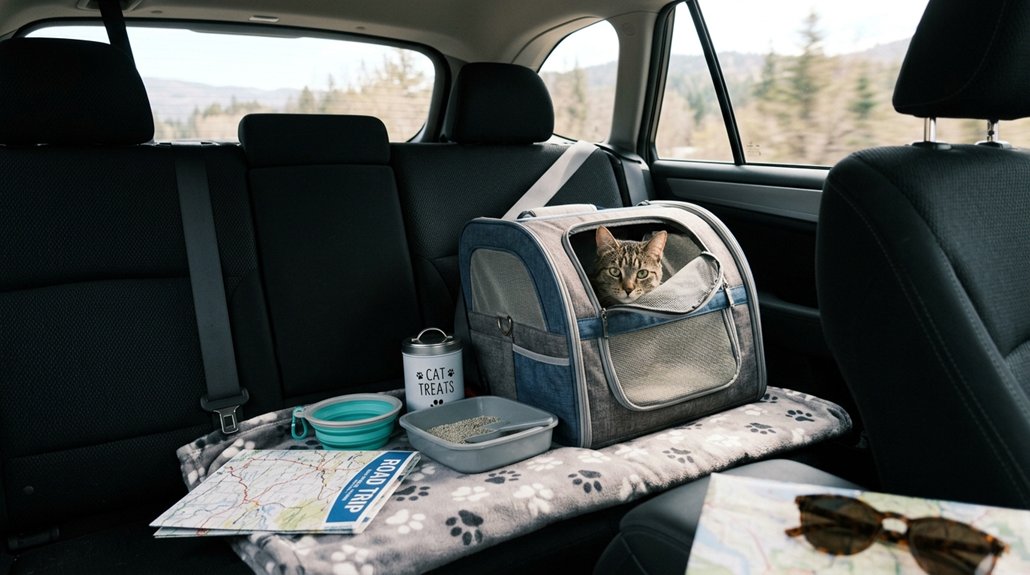 cat travel packing essentials