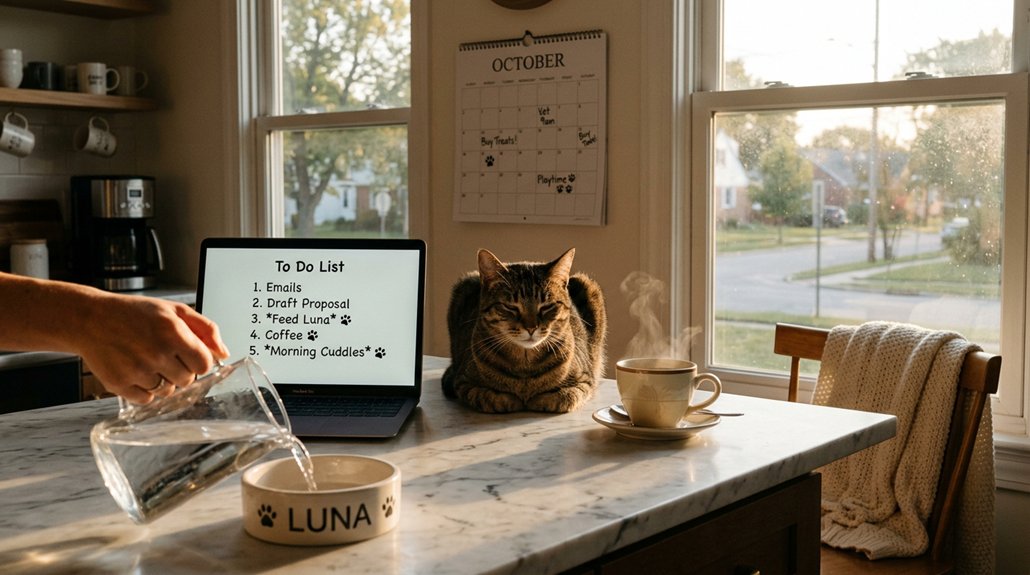 cats require structured routines