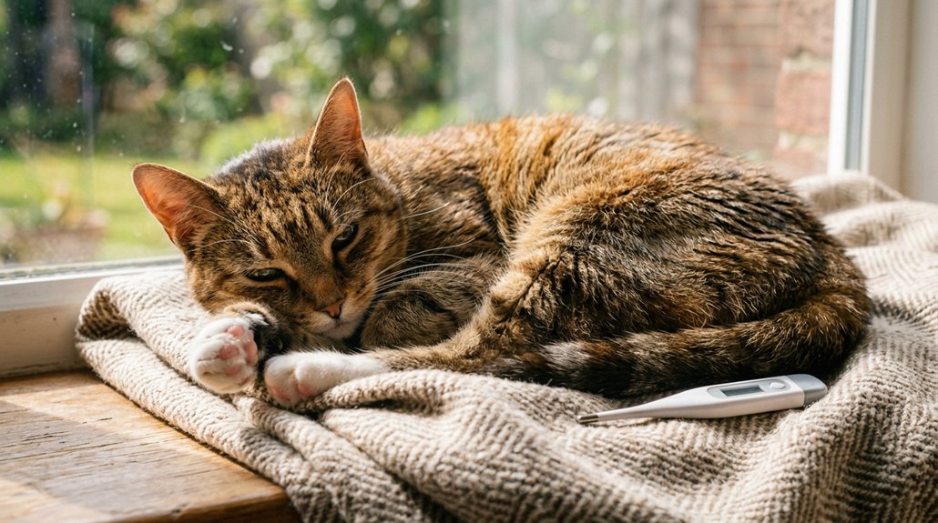 causes of fever in cats