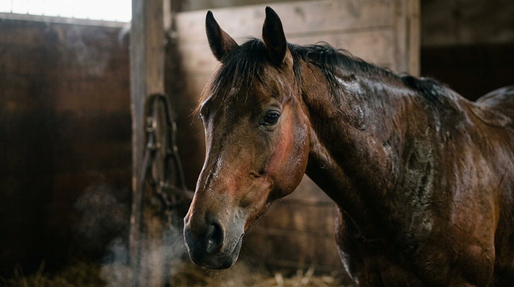 check horse s body temperature