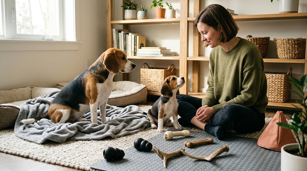 chew friendly dog relaxation space