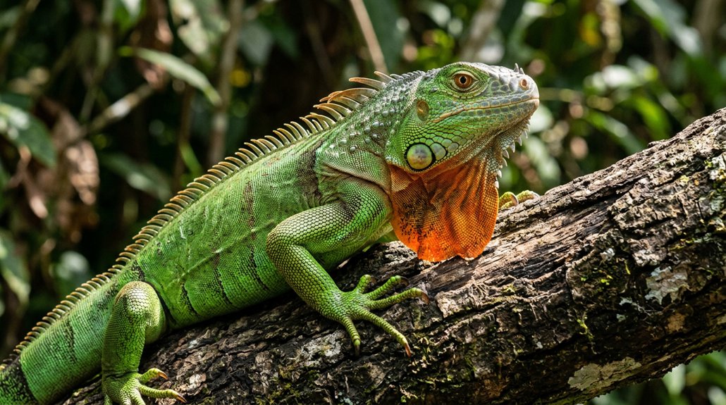 colorful engaging herbivorous reptiles