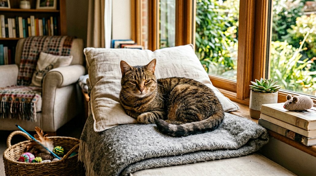 comfortable cats in territory