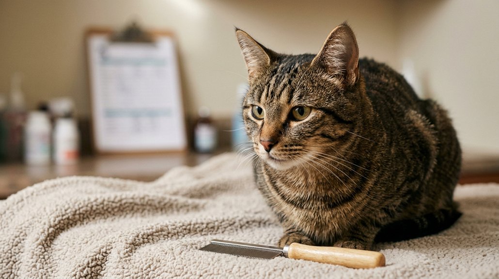 consult vet for flea issues