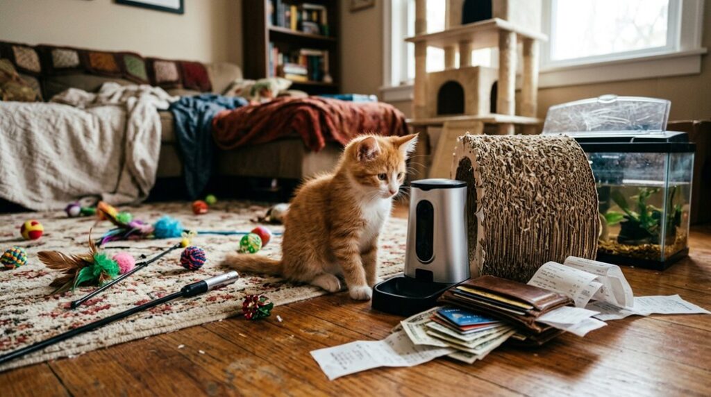 Owner Addoring Cat Financial Mistakes New Cat Owners Make - Matching Paws