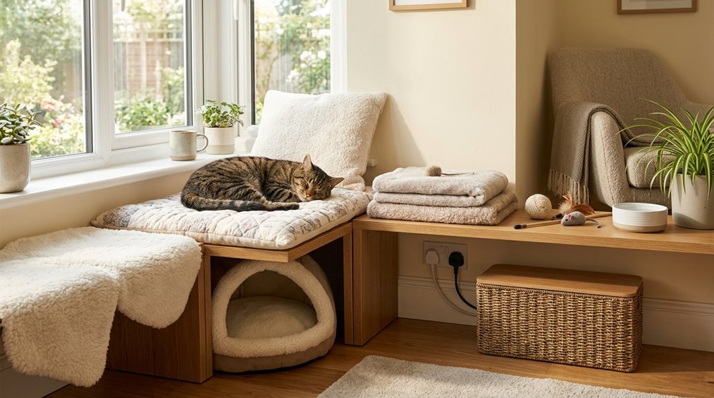 cozy safe spaces for cats