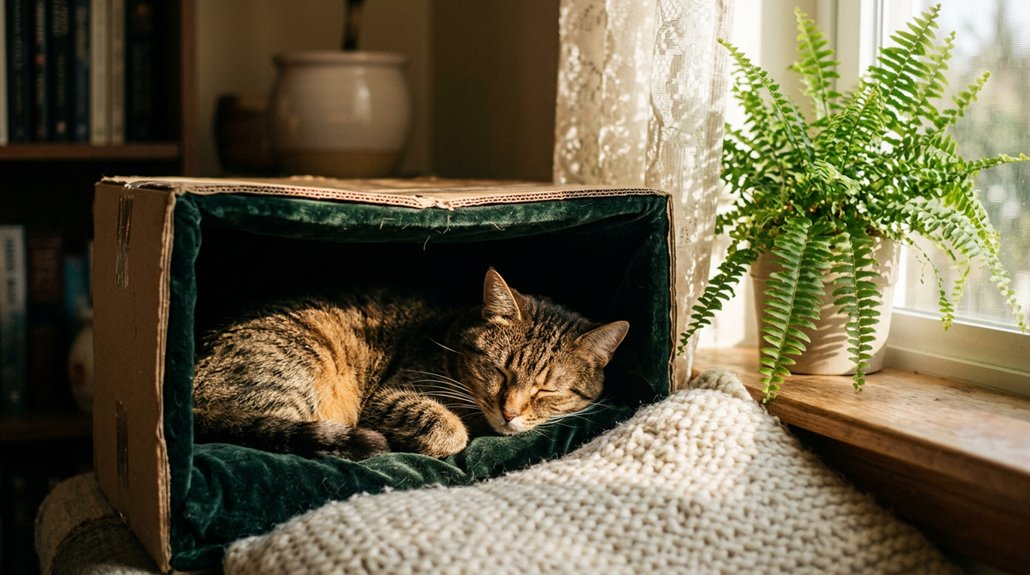 cozy secure cat hideaways
