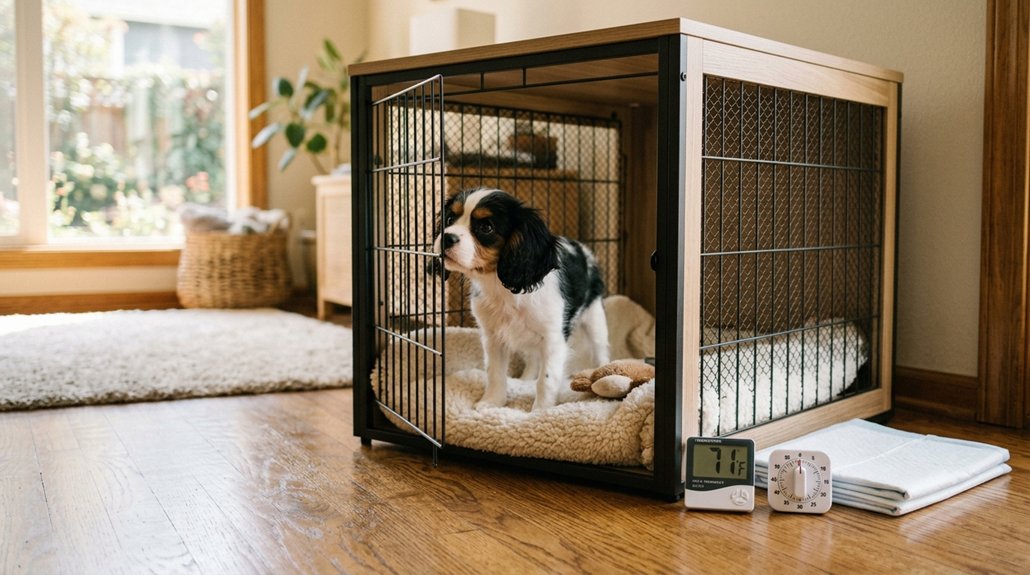 crate training aids potty training