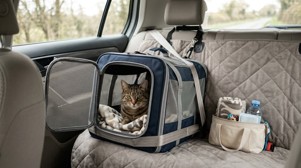 create a comfortable travel crate