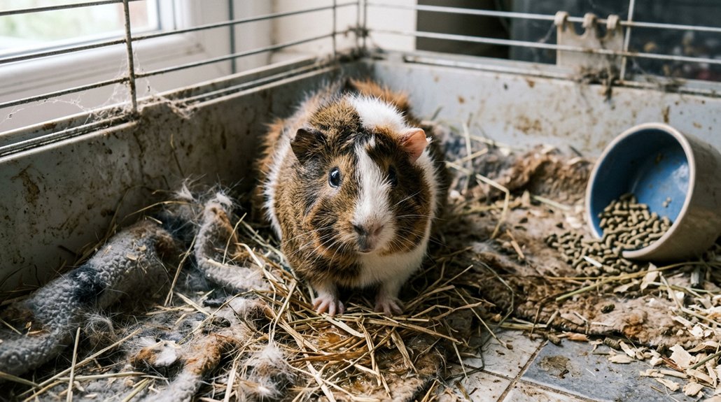 daily cleaning for guinea pigs