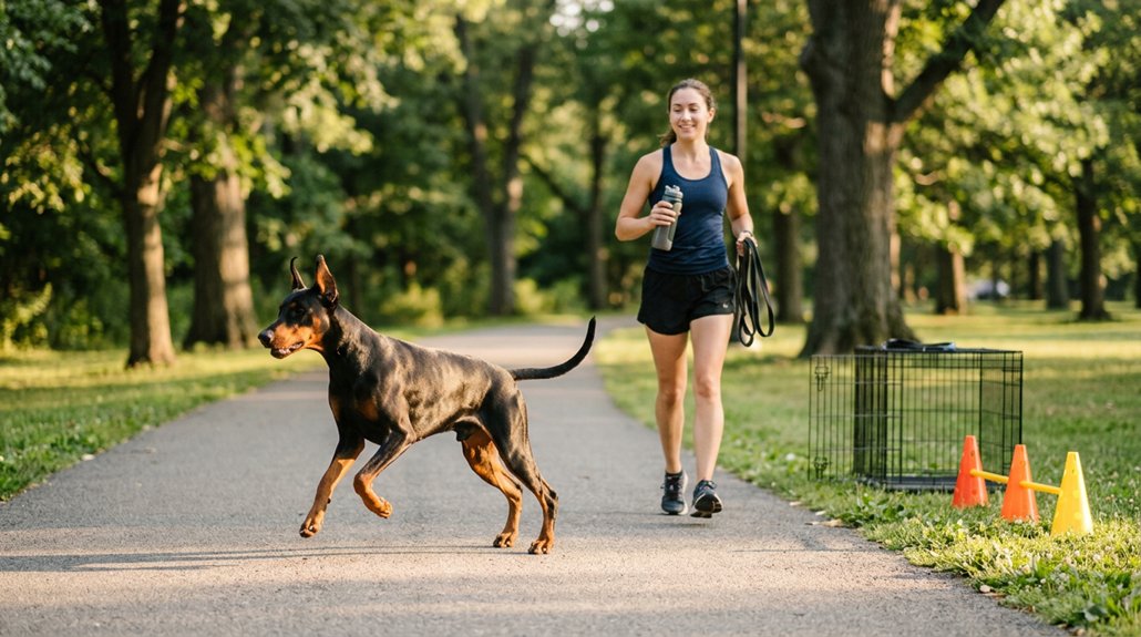 daily exercise for dobermans