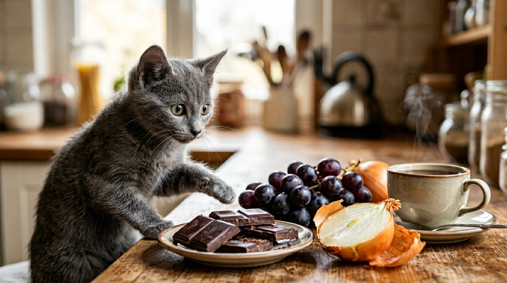 dangerous human foods for kittens