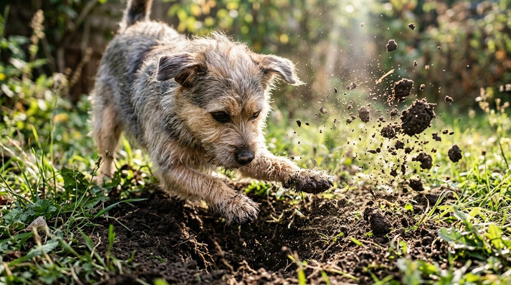dogs dig holes for instinct
