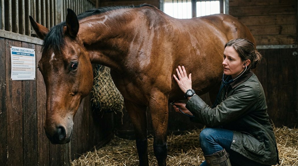 early signs of colic