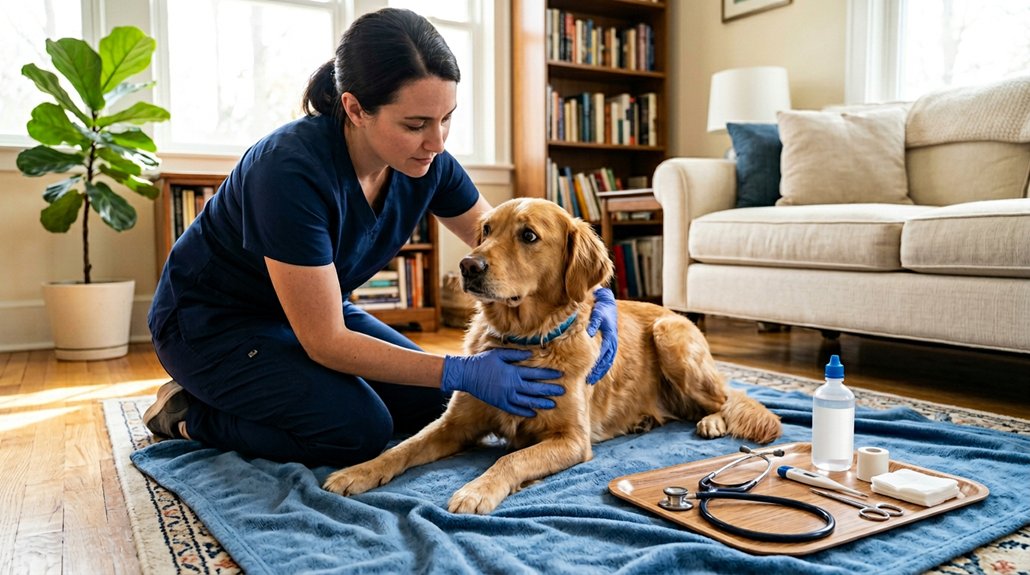 emergency dog care steps
