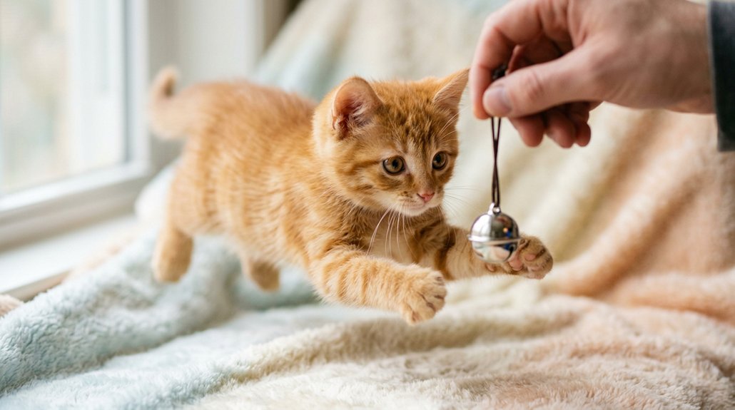 encourage desired kitten behavior