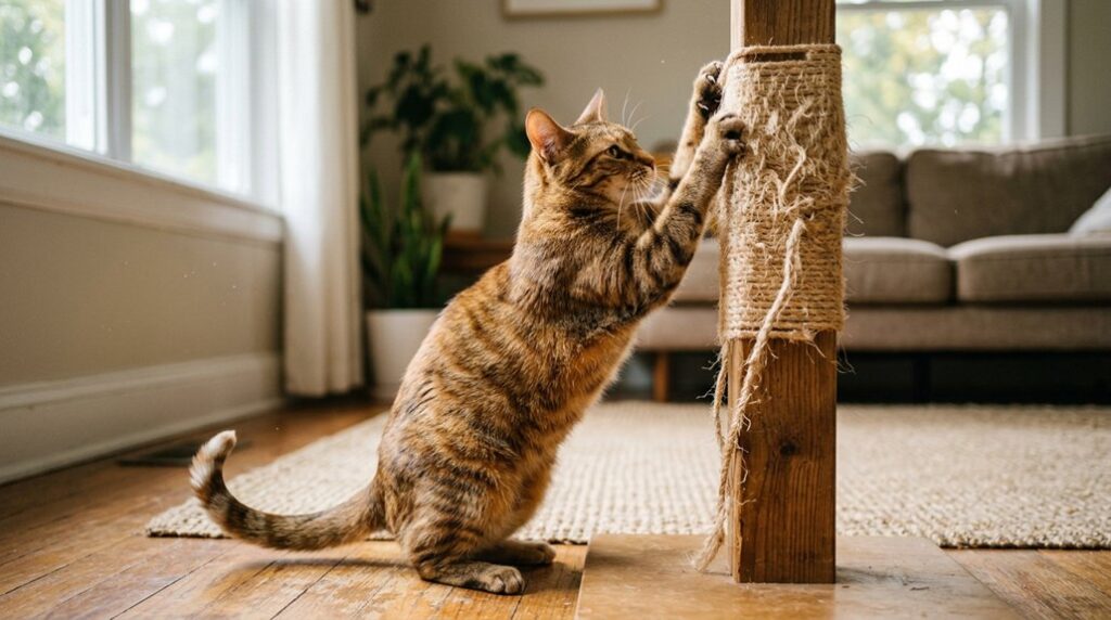 How to Train Your Cat to Use a Scratching Post - Matching Paws