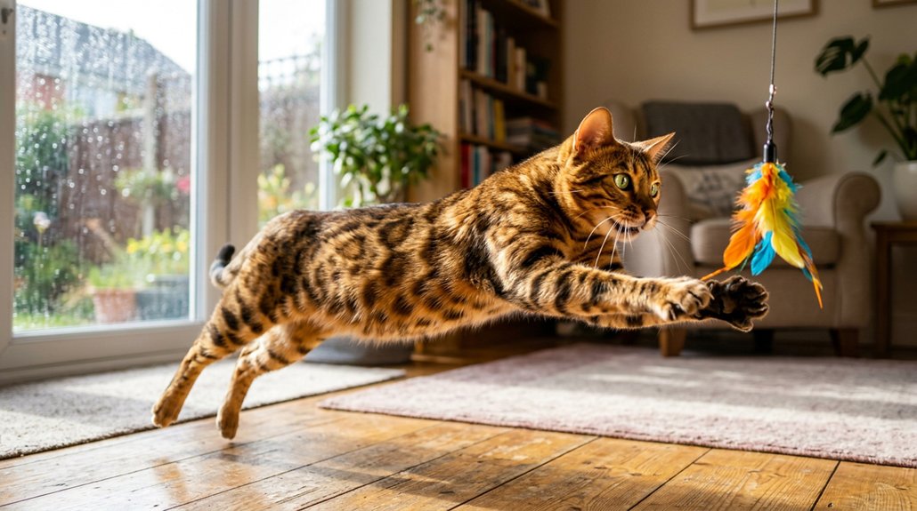energetic playtime for cats