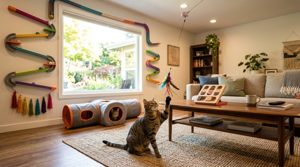 engaging cats with interactive toys