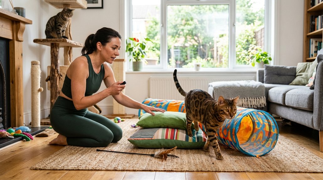 engaging high energy cat training