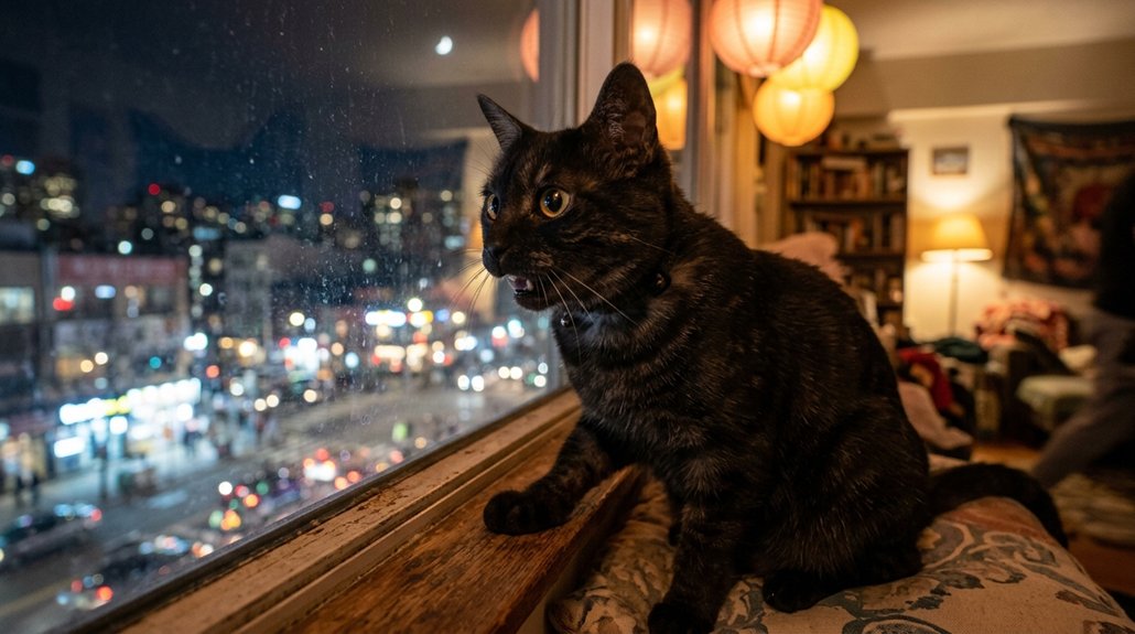 engaging indoor cat environment